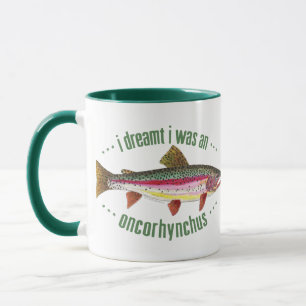 Humourous Rainbow Trout Design Mug
