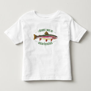 Humourous Rainbow Trout Design Toddler T-Shirt