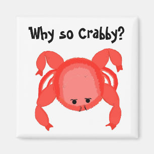 Humourous Red Crab Magnet