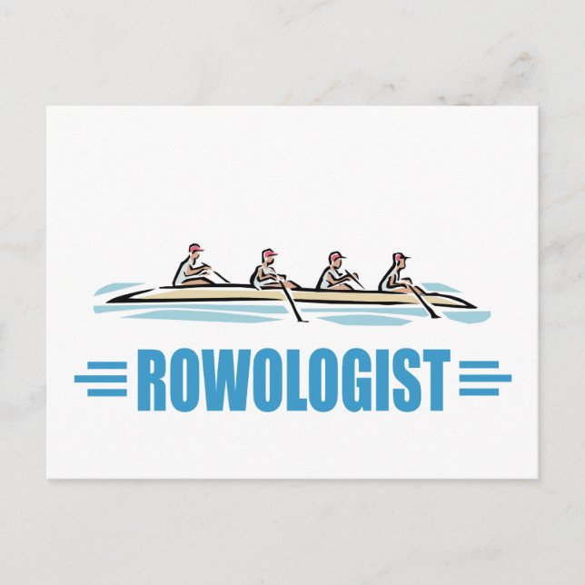 Humourous Rowing Postcard (Front)