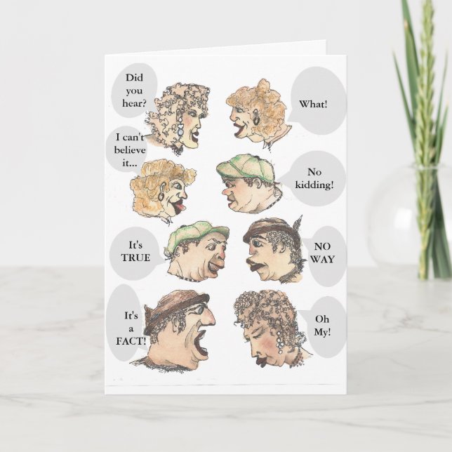 Humourous Rumours Birthdays are Good for You Card (Front)