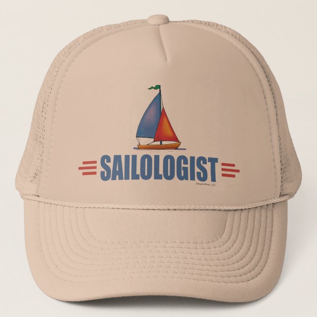 Humourous Sailing Trucker Hat (Front)