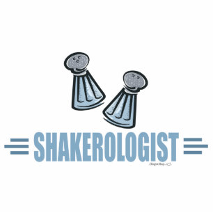 Humourous Salt and Pepper Shakers Standing Photo Sculpture