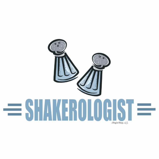 Humourous Salt and Pepper Shakers Standing Photo Sculpture (Front)