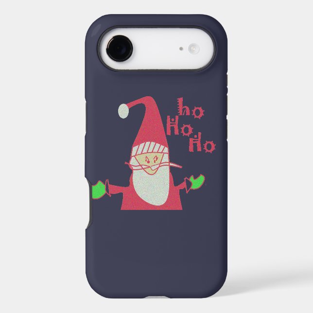 Humourous Santa with Festive Ho Ho Ho (Back)