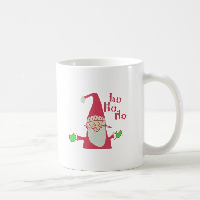Humourous Santa with Festive Ho Ho Ho Coffee Mug (Right)
