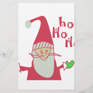 Humourous Santa with Festive Ho Ho Ho Stationery