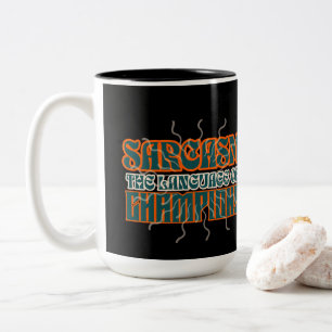 Humourous Sarcasm The Language of Champions Funny  Two-Tone Coffee Mug