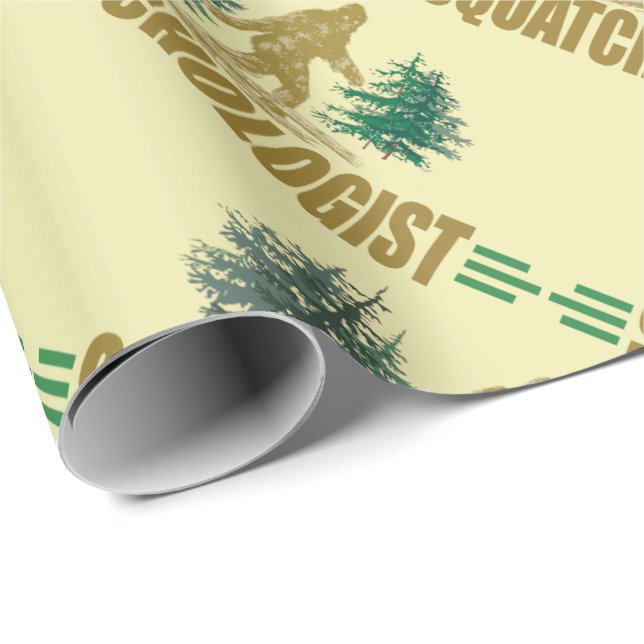 Humourous Sasquatch Wrapping Paper (Roll Corner)