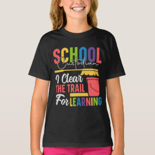 Humourous School Janitor Vectors, Inspirational Qu T-Shirt