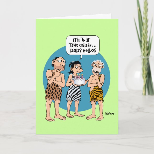 Humourous Senior Dad Birthday Card (Front)