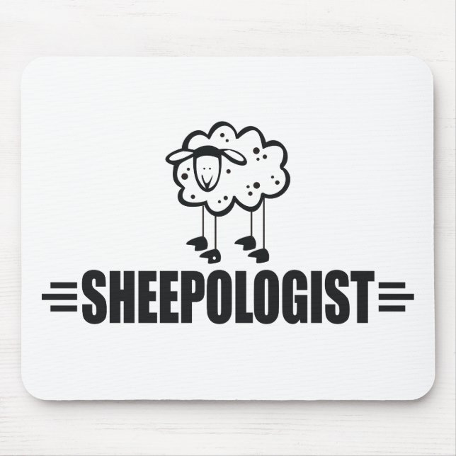 Humourous Sheep Mouse Mat (Front)