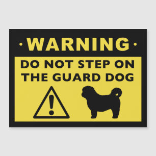 Humourous Shih Tzu Guard Dog Warning