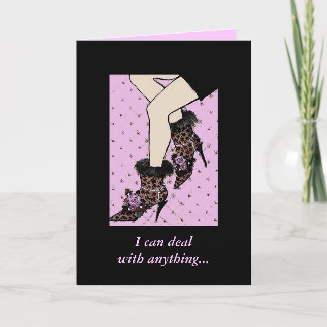 Humourous Shoe Lover Card (Front)