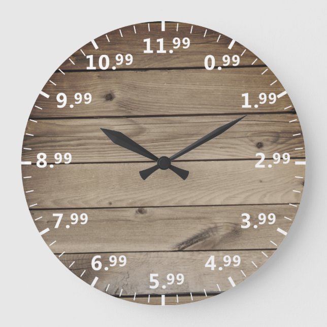 Humourous Shop Pricing Clock - Shopper Time Humour (Front)