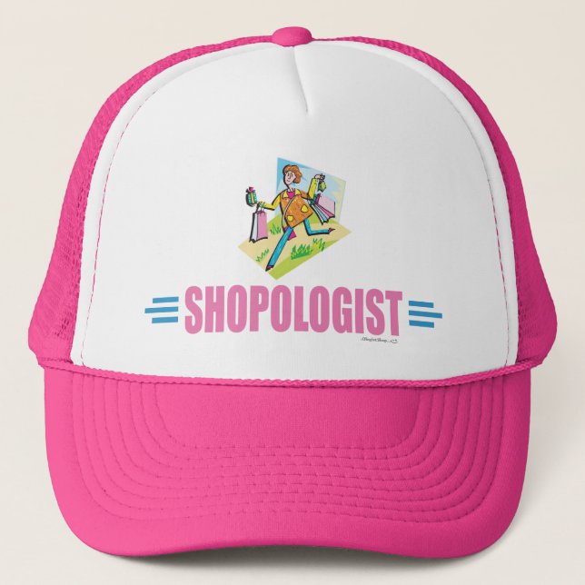 Humourous Shopping Trucker Hat (Front)