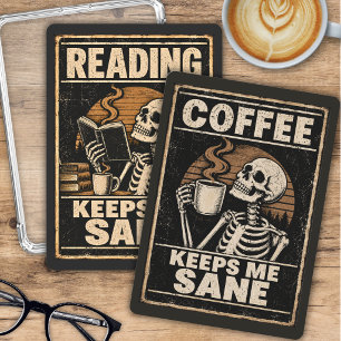 Humourous Skeleton Double Sided Kindle Insert Card