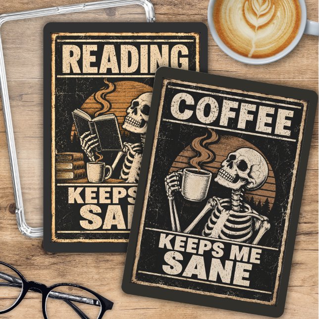 Humourous Skeleton Double Sided Kindle Insert Card (Creator Uploaded)