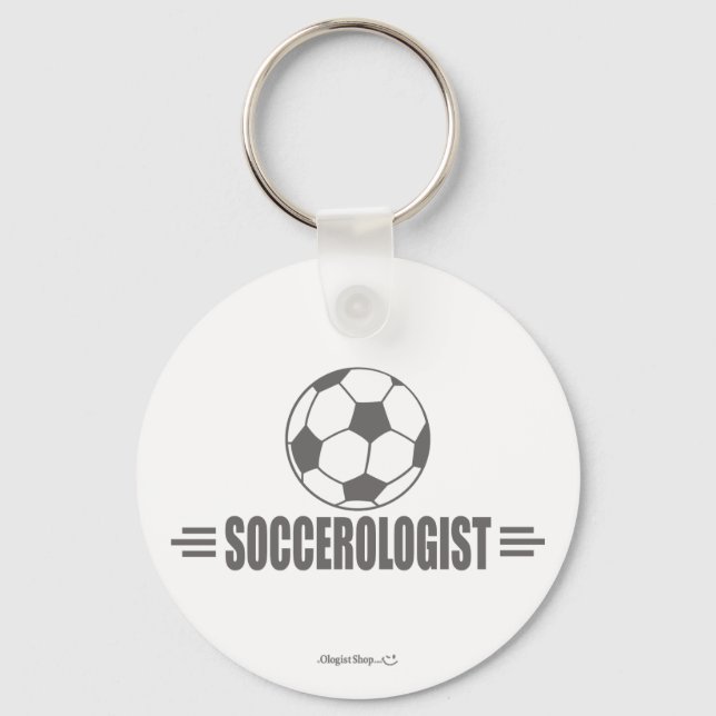 Humourous Soccer Key Ring (Front)