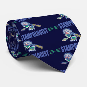 Humourous Stamp Collecting Tie