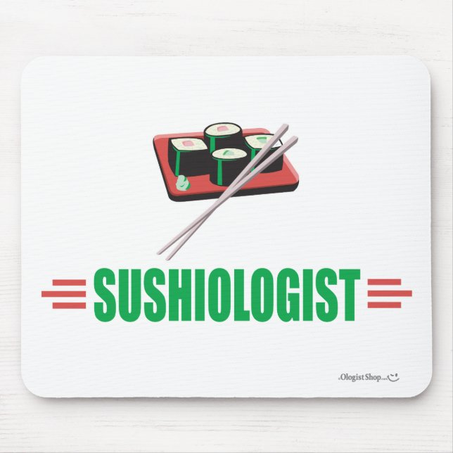 Humourous Sushie Mouse Mat (Front)