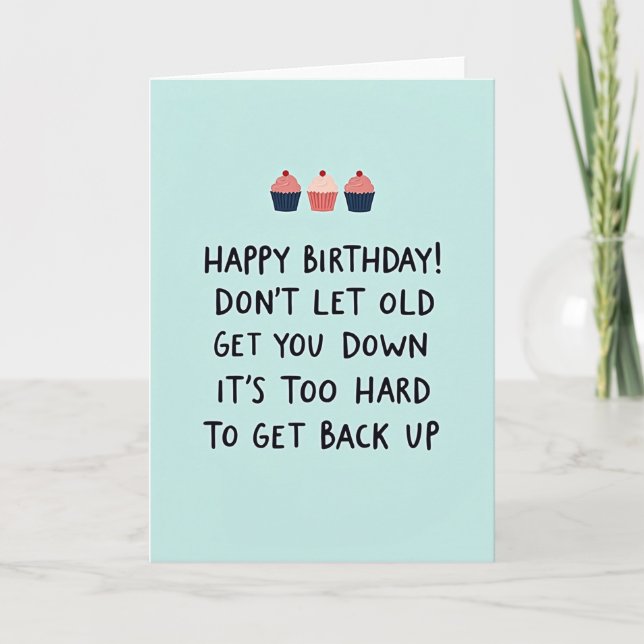 Humourous Sweets Birthday Card (Front)