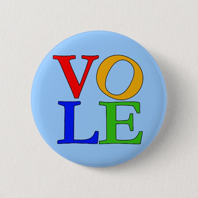 Humourous Take on LOVE T-shirts and Gifts 6 Cm Round Badge (Front)