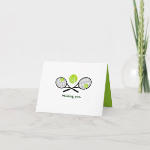 Humourous Tennis Birthday Card