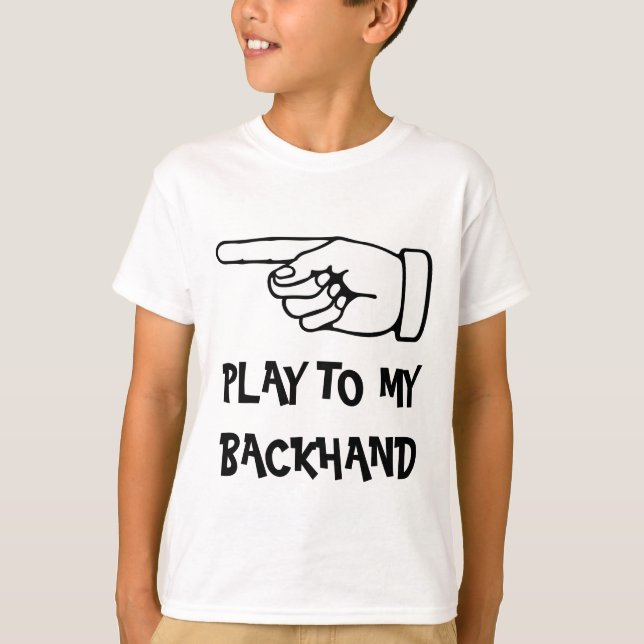 Humourous tennis t shirt with funny saying (Front)