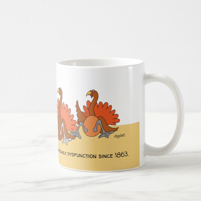 Humourous Thanksgiving Turkey Mug (Right)