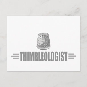 Humourous Thimble Sewing Postcard