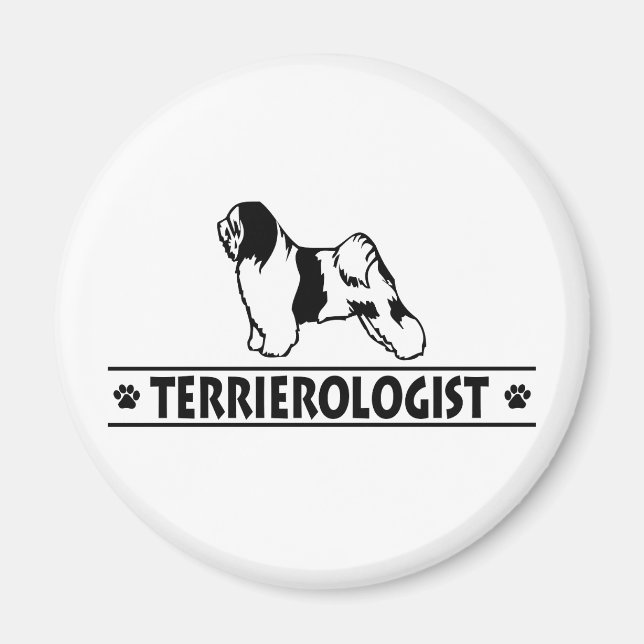 Humourous Tibetan Terrier Magnet (Front)