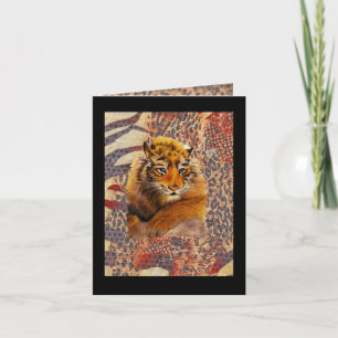 Humourous Tiger Cub Birthday Card