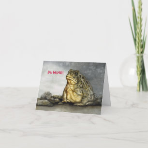 Humourous Toad Valentine's Day Holiday Card