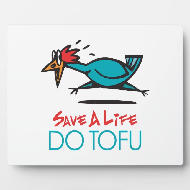 Humourous Tofu Design Plaque (Front)