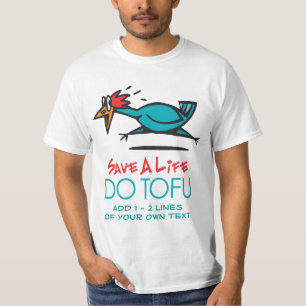 Humourous Tofu Design T-Shirt