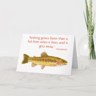 Humourous Trout Card with Qquote 1