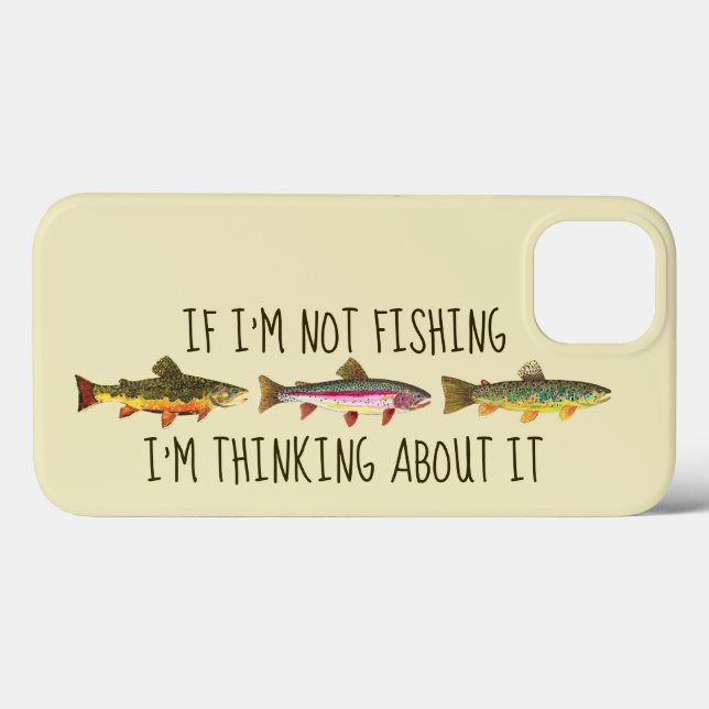 Humourous Trout Fishing Case-Mate iPhone Case (Back (Horizontal))