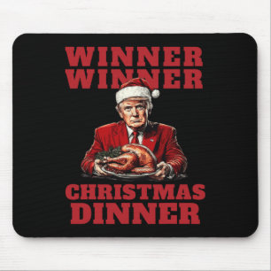 Humourous Trump Christmas - Winner Winner Christma Mouse Mat