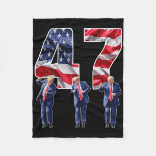 Humourous Trump Funny Victory Dance Trump Dancing  Fleece Blanket