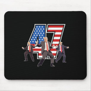 Humourous Trump Funny Victory Dance Trump Dancing Mouse Mat