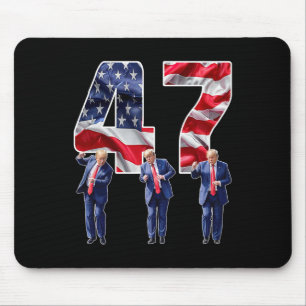 Humourous Trump Funny Victory Dance Trump Dancing Mouse Mat