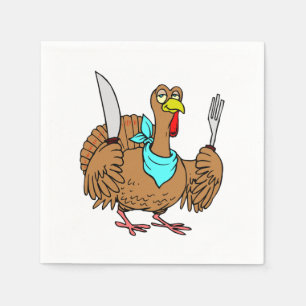 Humourous Turkey Napkin
