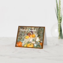 Humourous Turkey Shoot Thanksgiving Card