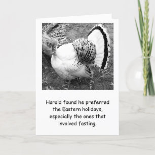 Humourous Turkey Thanksgiving Card