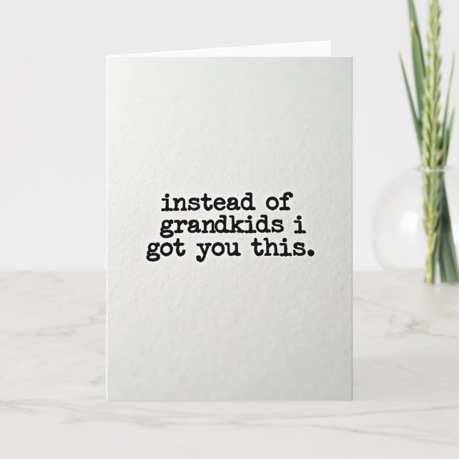 Humourous Typewriter Birthday Card (Front)