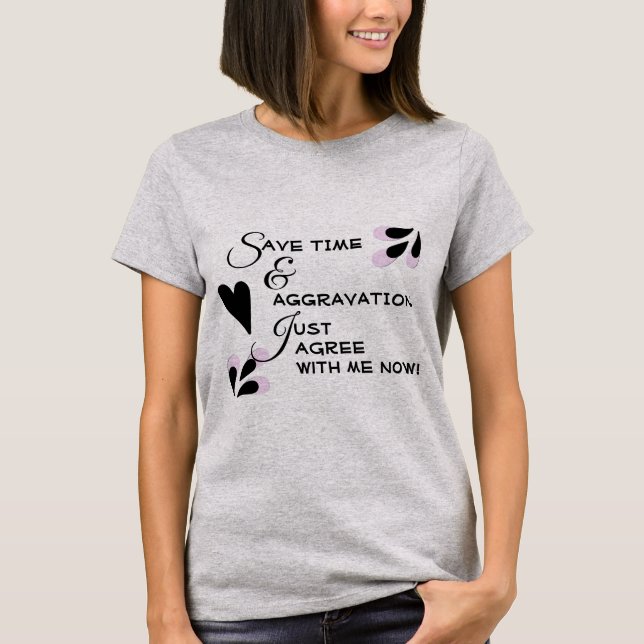 Humourous Typography | Black Doodles T-Shirt (Front)