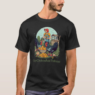 Humourous Urban Chicken Cluck Yeah T-Shirt