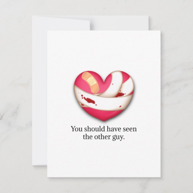 Humourous Valentine Breakup Divorce Personalised Card (Front)