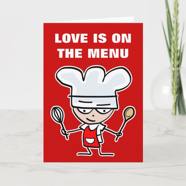 Humourous Valentine's Day Greeting card about love (Front)